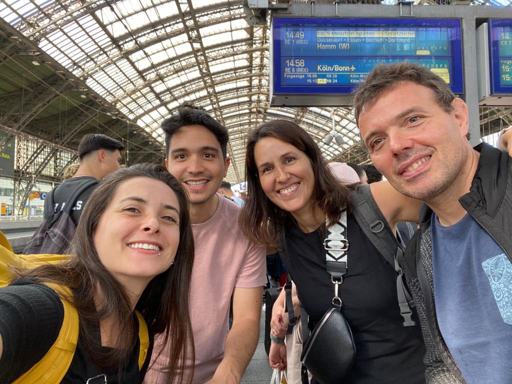 Dani Henry (@dhenrypinilla) on Twitter photo Almost there! 🚂
On our way to another <a href="/invent_water/">inventWater</a> advanced training about “Managing water in complex anthropogenic landscapes”
<a href="/MariaJose_Farre/">Maria José Farré</a> <a href="/daniel_merbet/">Daniel Mercado-Bettín</a> <a href="/Rafa_Marce/">Rafael Marcé</a> Almost there! 🚂
On our way to another <a href="/invent_water/">inventWater</a> advanced training about “Managing water in complex anthropogenic landscapes”
<a href="/MariaJose_Farre/">Maria José Farré</a> <a href="/daniel_merbet/">Daniel Mercado-Bettín</a> <a href="/Rafa_Marce/">Rafael Marcé</a>