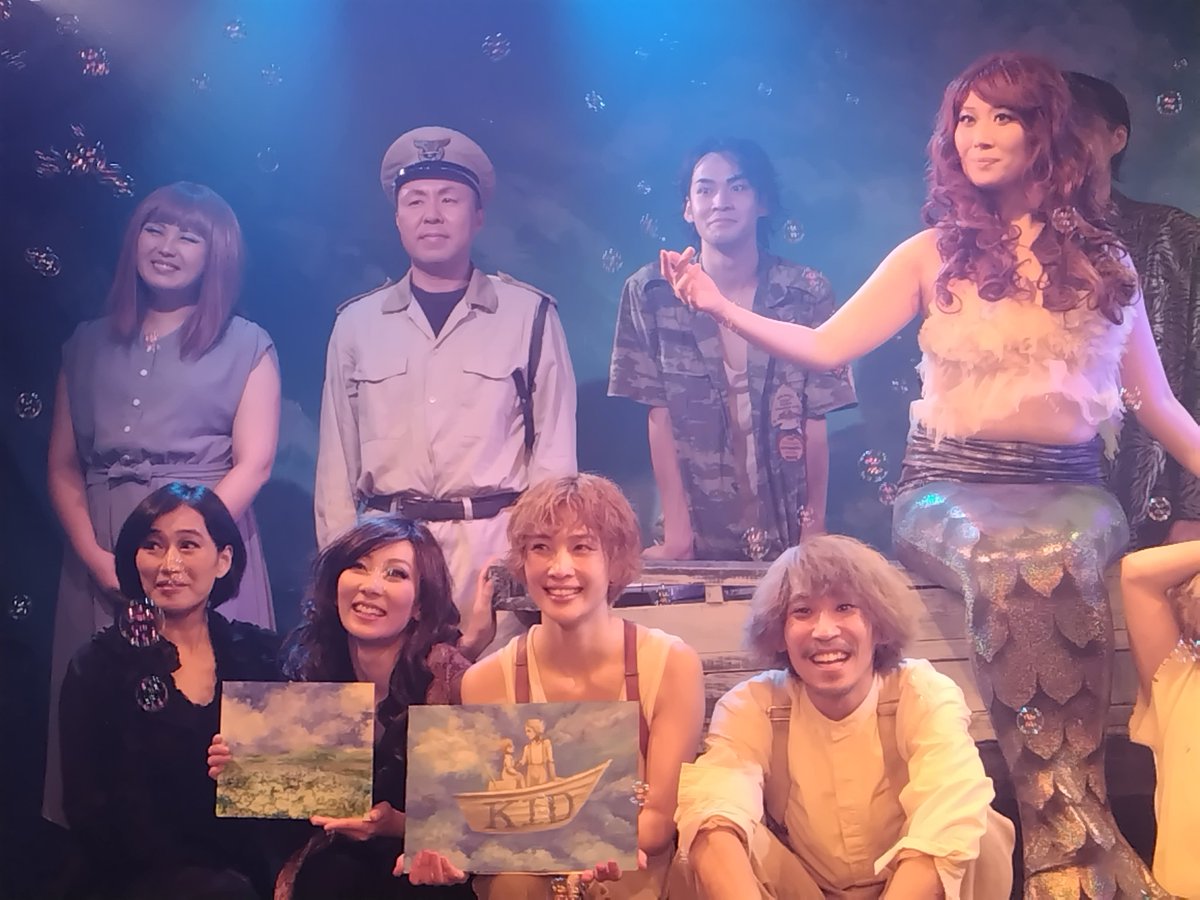 5GYO55's tweet image. @dendakeina 
圭菜さん🕊️
#KID2023
気魄のこもった
素晴らしい千穐楽でした。
“ココ” の情の起伏。
“ダッド”への思い
“キッド”への眼差し。
細やかな表現が
物語を 深く豊かに。
たまらなく素敵でした。
#深海洋燈 の真摯な演劇
ほんとうに 大好きです。
念願のテント公演。
全力応援✨
ありがとう💚