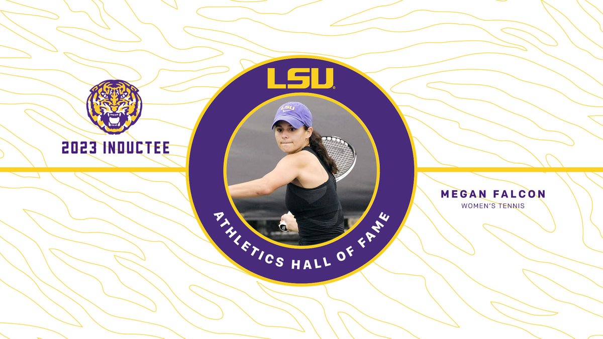 With a long list of accomplishments on the court and in the classroom, it's no surprise that Megan Falcon will be the first @LSUwten player inducted into the LSU Athletics Hall of Fame! 🔗 lsul.su/3Rr9Ufs