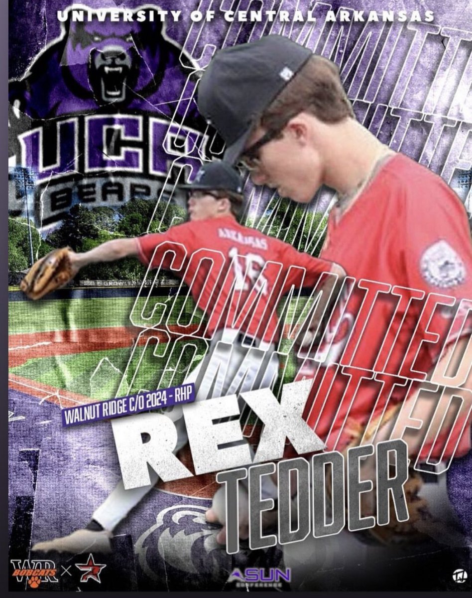 I’d like to announce I will be furthering my academic and baseball career at The University of Central Arkansas. Thank you to all my family, coaches and friends along the way. Go Bears!!!💜 #agtg