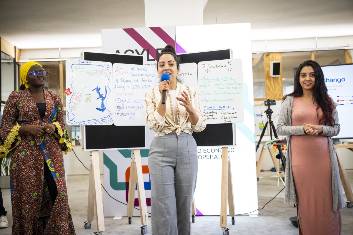 Land_of_Ideas's tweet photo. What remains from #AGYLELiveWeek23? A long-term network of young leaders from #Africa &amp; Germany and very concrete business ideas in the context of digital transformation! Watch the pitches of our #AGYLE40under40 here as videos 👉 https://t.co/9QpooxZQxt @AgenturWirtEnt @giz_gmbh https://t.co/r5diKwHzwl