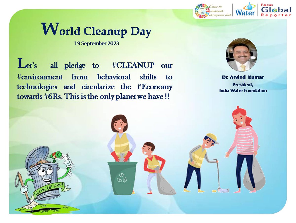 #Worldcleanupday2023 #microplastics #reducereuserecycle #KeepCleanAndGreen #MyCleanIndia #GarbageFreeCity #itstartswithme #SwachhBharat #plasticpollution #cleancity #SolveDifferent #CleanPlanetHealthyPeople #ClimateAction @PMOIndia @g20org @NITIAayog @MoHUA_India @SwachSurvekshan