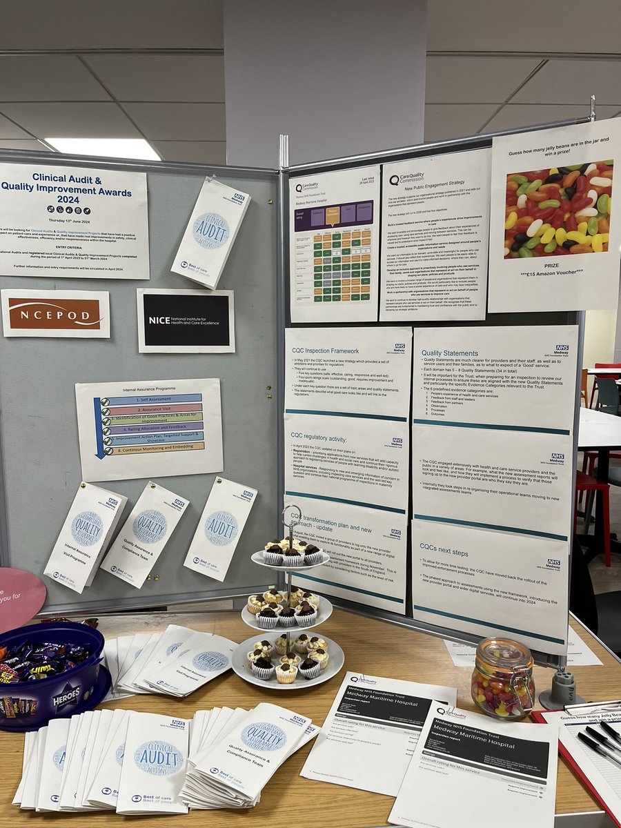 Come and visit the Quality Assurance and Compliance  team in the Below Deck Dining room today.  There’s a chance to win an Amazon voucher!! #WorldPatientSafetyDay2023 <a href="/Medway_NHS_FT/">Medway NHS Foundation Trust</a>