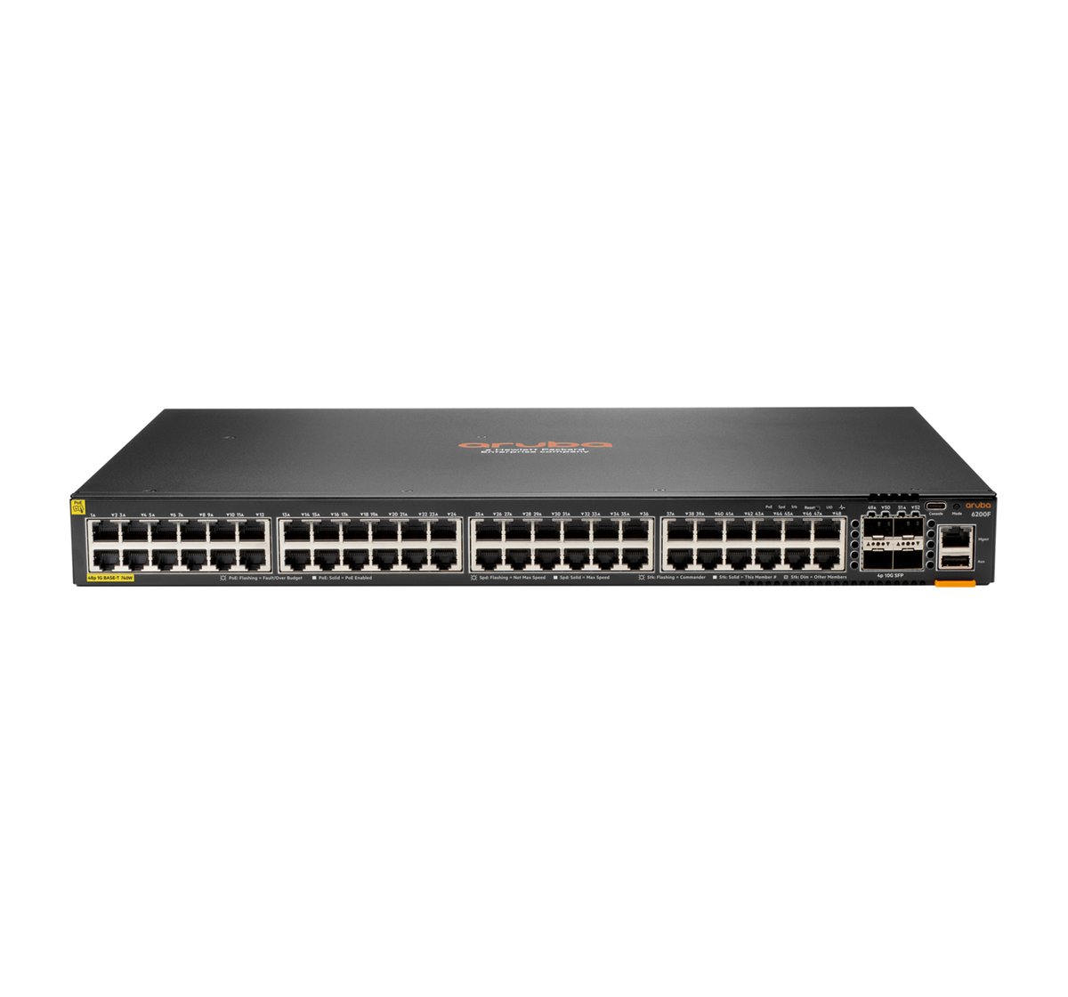 HPE Aruba 6200F 48G Class4 PoE 4SFP+ 370W Managed L3 Gigabit
Part Number: JL727A
Brand: HPE
Availability: In Stock
Price: On Call
Email: marketing@apexitdevices.com
Call: +44 1254 959338
apexitdevices.com/jl727a