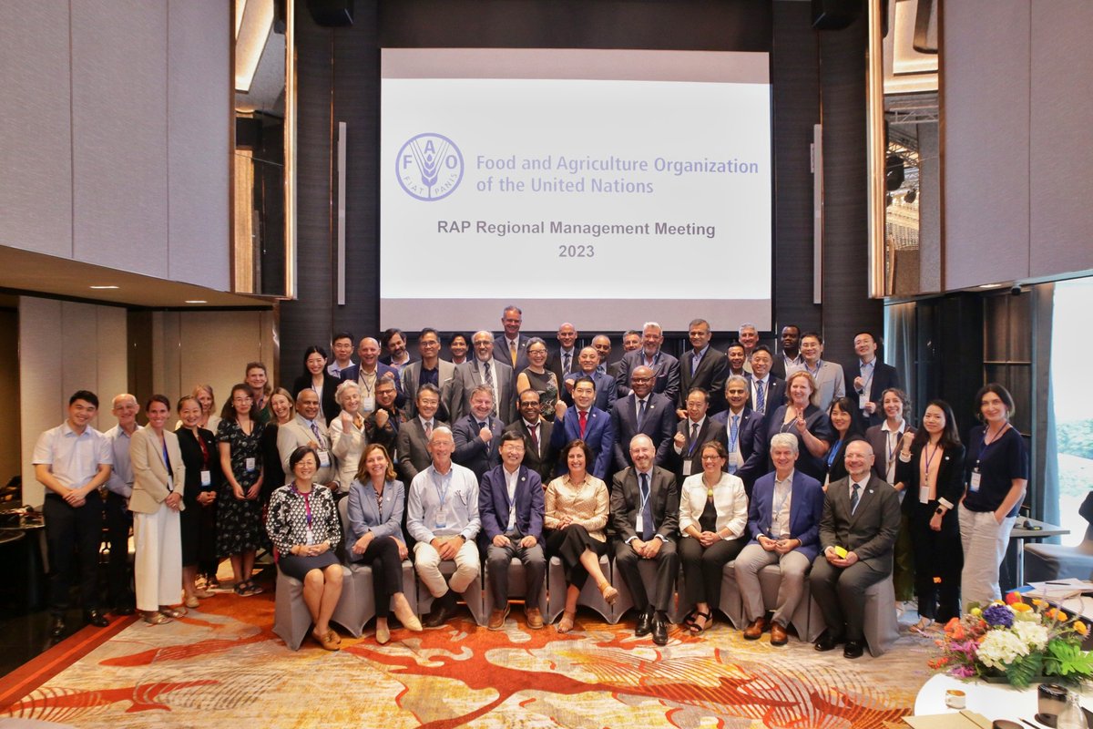 Great to be in Bangkok with FAO Representatives from the @FAOAsiaPacific region. It's an opportunity to focus on country-specific delivery of record-level support provided by our partners & work as 'OneFAO' – no matter where we are!