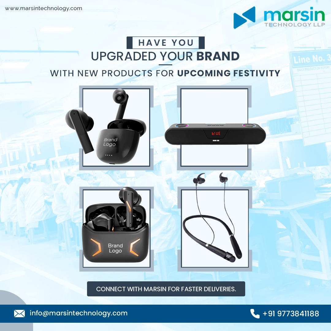 Upgrade your festive line-up with the latest in tech!  Explore Marsin's premium range of Neckbands, Earbuds, and Bluetooth speakers for a truly immersive experience. Get ready for faster deliveries and elevate your celebrations this season.
#MarsinTech #FestiveTech #cashback