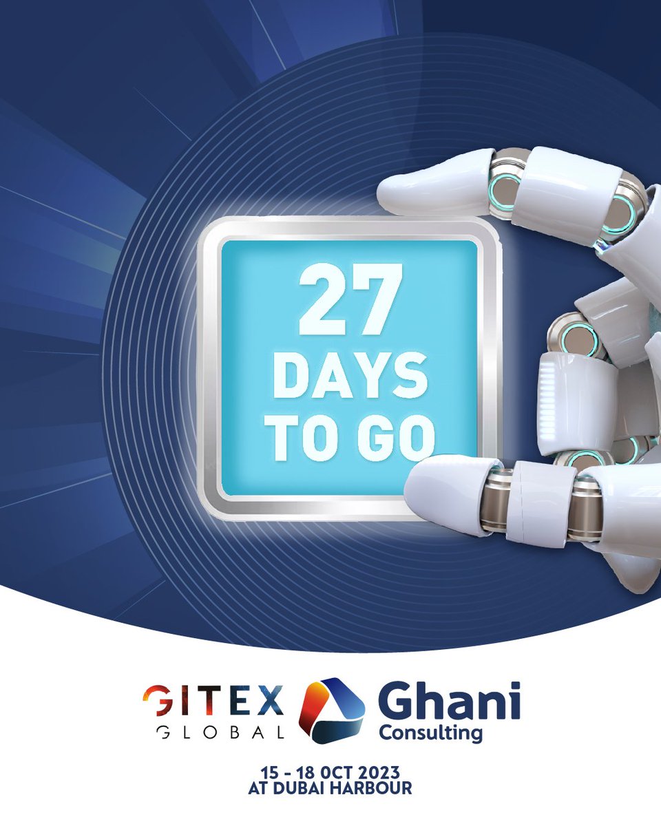 🚀Launching our cobranded logo 🤩
 Get ready to be amazed by the world's largest tech event that's redefining the future! #GITEXDubai #TechFacts #TechEnthusiast #TechWonderland 🌟📱