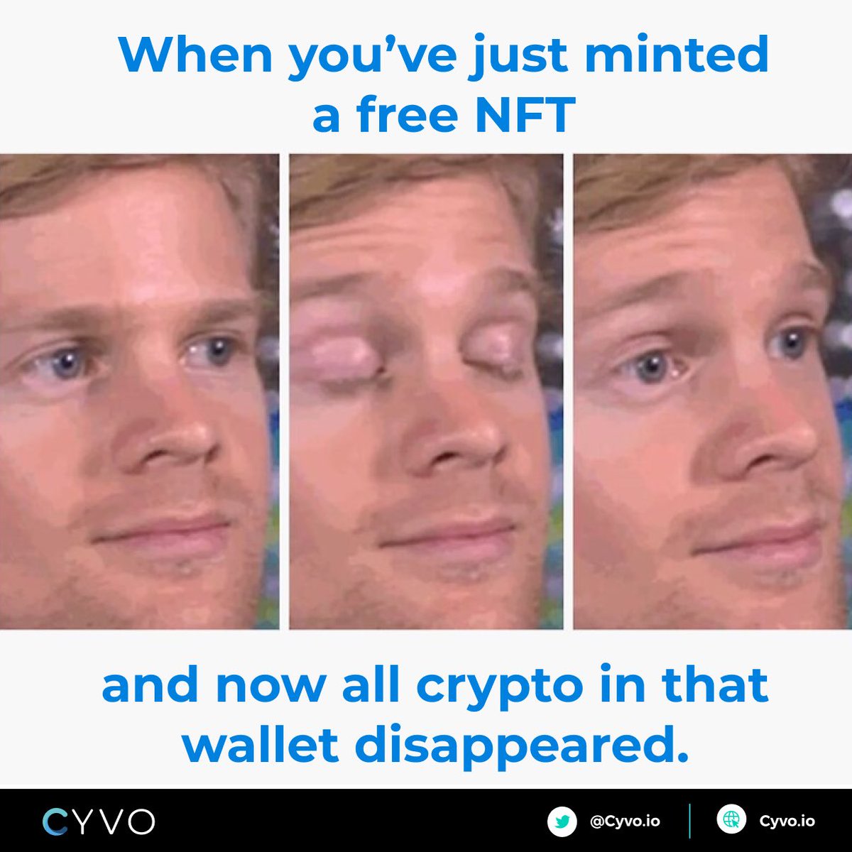 Anyone? 🥲🥲 
‼️Use separate wallets just for NFT minting to prevent malicious projects!

#CyberSecurity #NFT #Crypto #CryptoCommunity #cryptobox #cryptocurrency #web3 #cryptobox