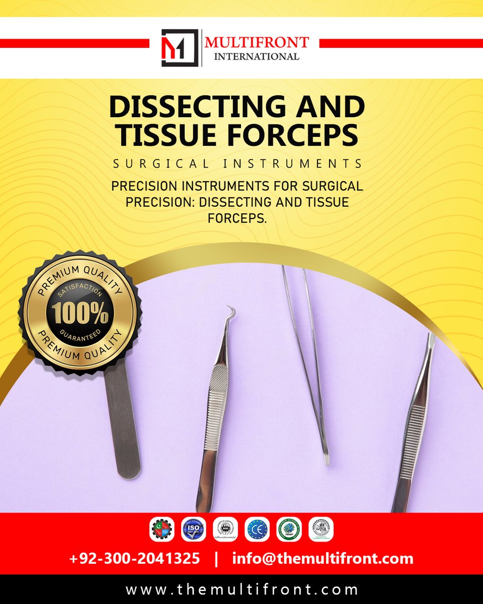 🏥How Dissecting And Tissue Forceps Are Transforming Surgical Precision!✨

themultifront.com

#SurgicalInstruments #PrecisionTools #MultifrontInternational #SurgicalPrecision #TopNotchSupplies #HealthcareHeroes #QualityMatters #SurgicalTools #HealthcareInnovation