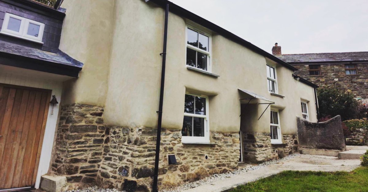 cornellcob's tweet photo. #Lime Render #Cornwall #cob #HistoricBuildings - A very recent addition to our Completed project’s portfolio https://t.co/yRLK9DiKMY