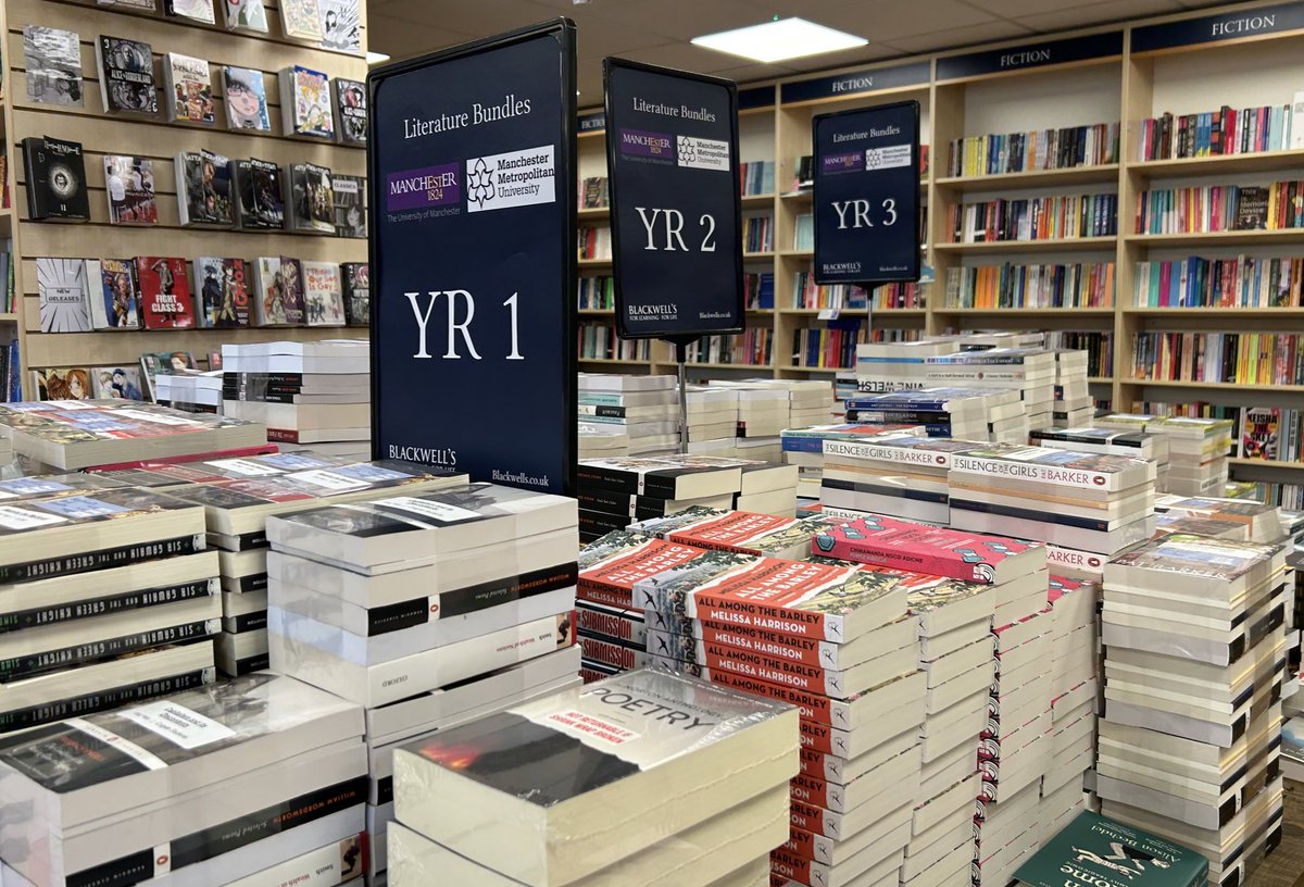 BlackwellsManchester (@blackwellsmcr) on Twitter photo If you’re studying English Literature at <a href="/OfficialUoM/">The University of Manchester</a> or <a href="/ManMetUni/">Manchester Metropolitan Uni</a> make sure you check out our incredible bundle offers! All the books you need for your course, lovingly wrapped up and available at a low, low price… 📚 If you’re studying English Literature at <a href="/OfficialUoM/">The University of Manchester</a> or <a href="/ManMetUni/">Manchester Metropolitan Uni</a> make sure you check out our incredible bundle offers! All the books you need for your course, lovingly wrapped up and available at a low, low price… 📚