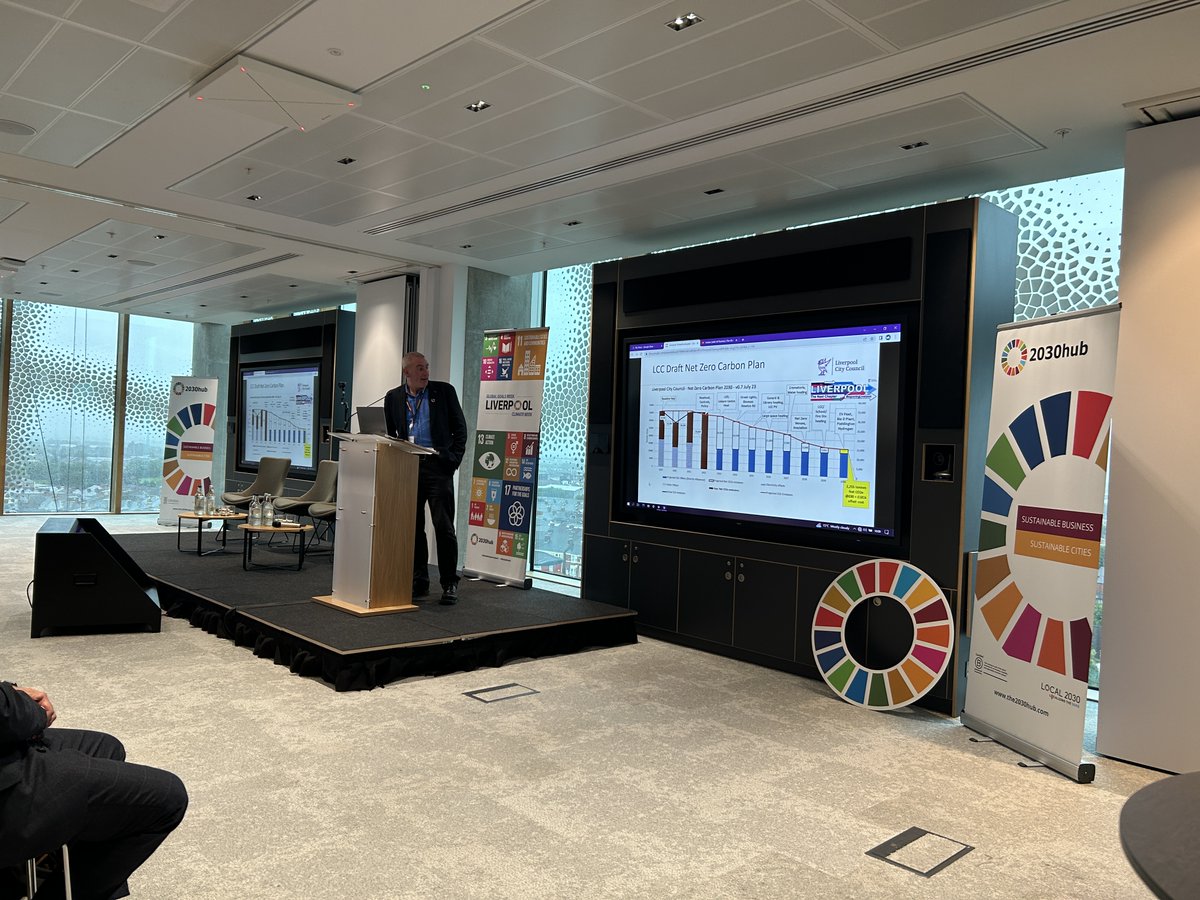 Simon Mansfield, Sustainability Manager at @lpoolcouncil discusses the Council's Net Zero Carbon Plans and what is currently in place to reduce the city's carbon footprint using #Eurovision as an example of ways this can be done and what was learnt. #GlobalGoalsLiverpool