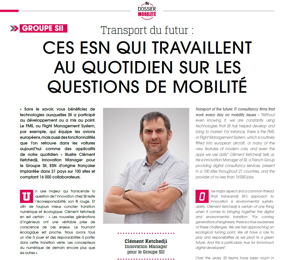 Sans le savoir, vous bénéficiez de technologies développées ou mise au point par SII...

Découvrez notre travail sur les questions de mobilité, via 2 grands pôles R&amp;D ⬇
cutt.ly/Bwl3K1gG

📝IN Club | IN Magazine

#Mobilité #FutureCity #TransportsDuFutur
