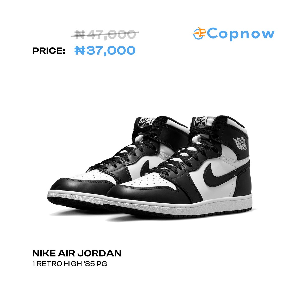 CopnowHQ's tweet photo. Happy New Week, Fashion Explorers.

Our Footwear Fest 2023 is still on💃💃💃

Our Nike Air Jordan is in store and it's available for 37,000 naira, you don't want to miss out on it.

We've made 🛒🛍️ easy for and closer to you. https://t.co/l0cgu4ezlA