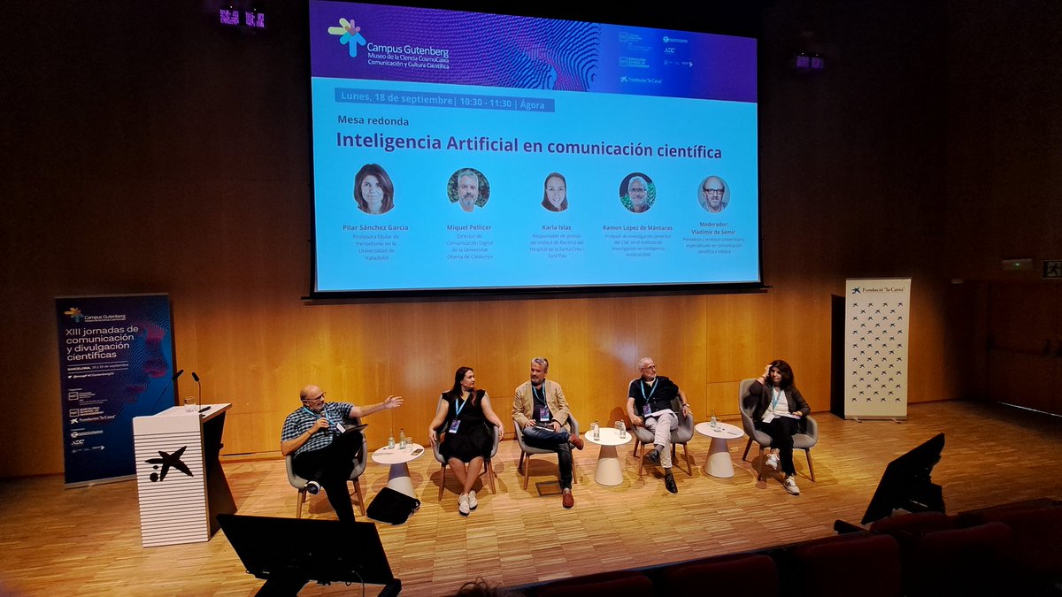 OlayaNoPlaya_'s tweet photo. 🗒✍️
Algunos recortes de la mesa redonda: IA en comunicación científica:
@ccupf
#CGutenberg23
#Science
#sciencomm
#InteligenciaArtificial
#ArtificialIntelligence
#IA https://t.co/aEzl3tCTQO