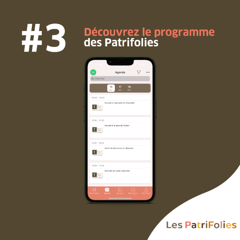 CGP_Entr's tweet photo. 📱Découvrez l'application dédiée aux #Patrifolies ! Profitez pleinement de l'événement en ayant toutes les infos à portée de main.

📧 Les participants inscrits ont reçu un email avec les instructions de téléchargement.

#CGPE10ans