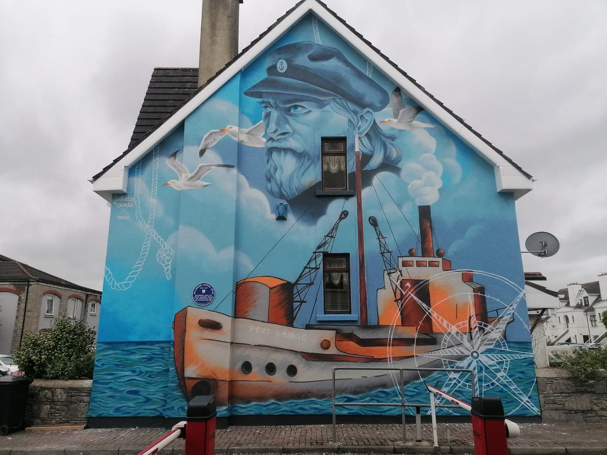 StreetArtInk's tweet photo. Street Art Ink's Floating Voices Intergenerational Artwork #1 is now fully installed in Waterford City. 
Big shout out to participants &amp; the artists who worked together to deliver this stunning artwork
This intergenerational arts programme was kindly funded by @CommunityFound https://t.co/FvAMEbKHWG