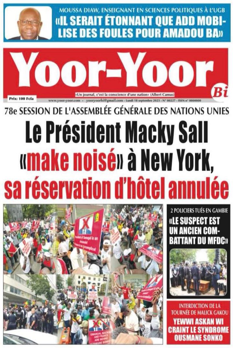 congaanel's tweet image. Macky « Make-noisé » !