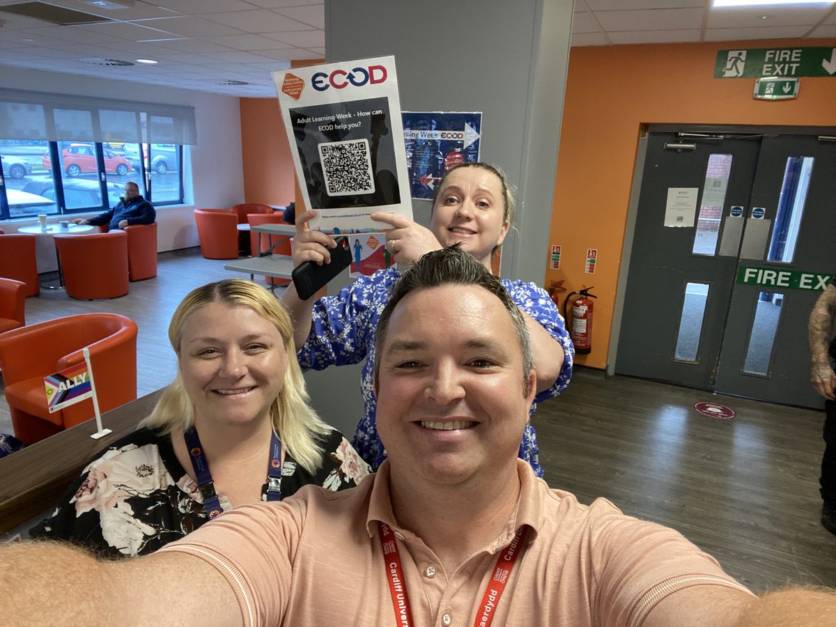 andrew_ecod_cav's tweet photo. Hey @CV_UHB @CAV_ECOD!
We’re at Woodland House (Aroma) and UHL (by the security hut) for #adultlearningweek Come talk to us about the opportunities available! https://t.co/SvYtddwSeF