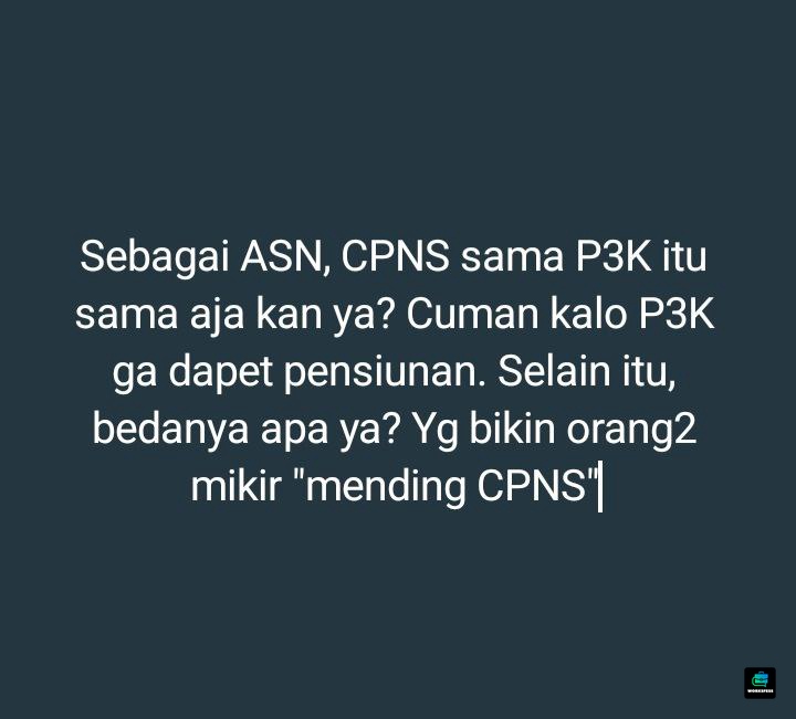 Tolong beri pencerahan sender ya guys work!