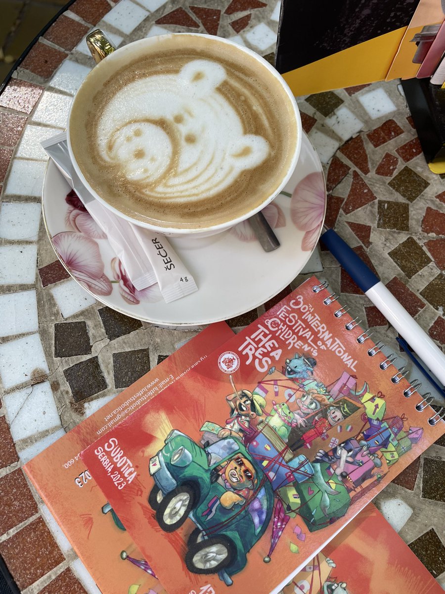 Bootworks Theatre (@bootworks) on Twitter photo From now on… I will only drink coffee with a bear’s face on it. It’s such a pleasure to be presenting research on Bootworks’ NINE show at the 30th International Festival of Children’s Theatre in Serbia on behalf of <a href="/SolentUni/">Southampton Solent University</a> and @chiuniMTP. From now on… I will only drink coffee with a bear’s face on it. It’s such a pleasure to be presenting research on Bootworks’ NINE show at the 30th International Festival of Children’s Theatre in Serbia on behalf of <a href="/SolentUni/">Southampton Solent University</a> and @chiuniMTP.