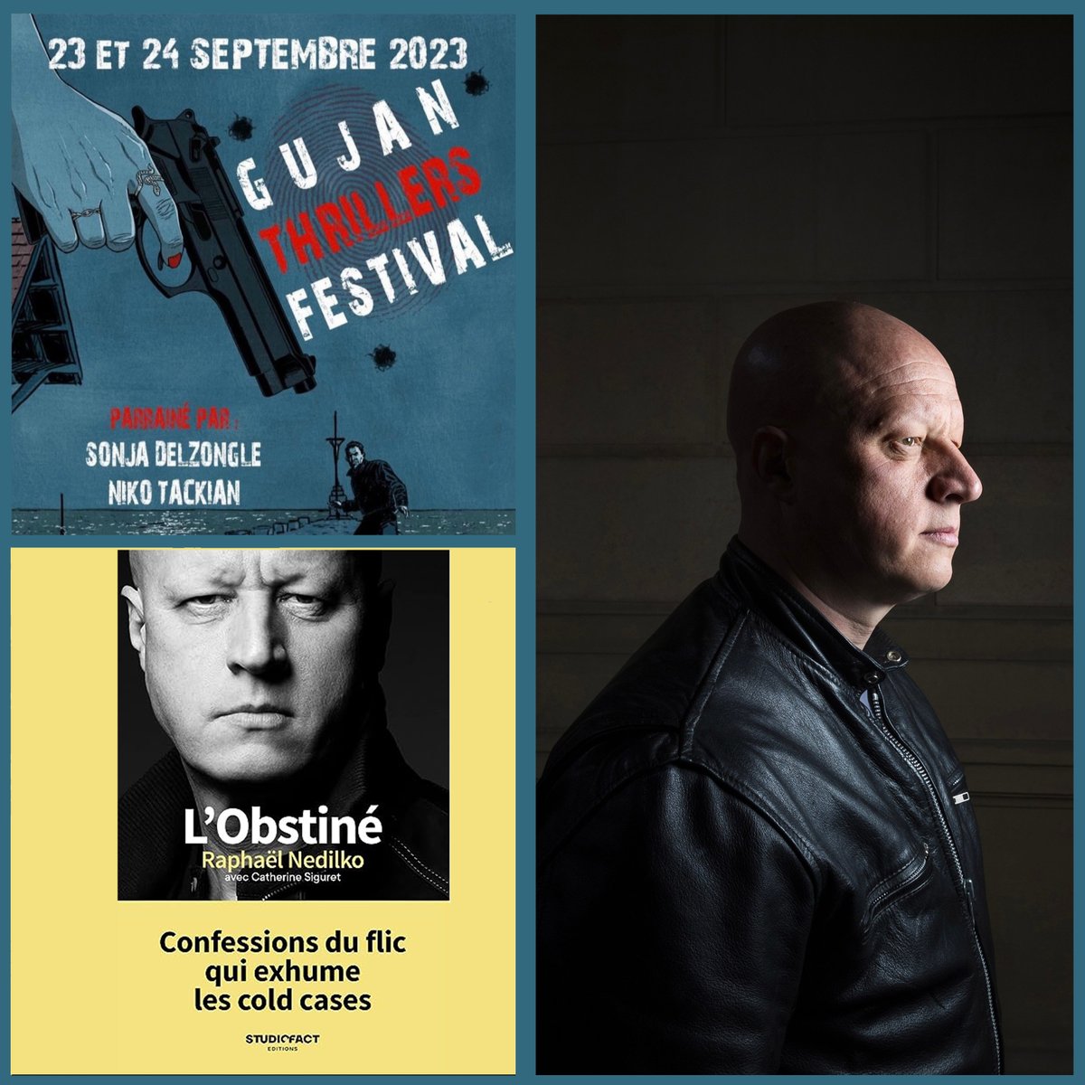 Raphaël Nedilko  sera notre invité les 23 et 24 Septembre pour la 9ème édition de Gujan Thrillers Festival, Plus d'informations sur thrillersgujan.com