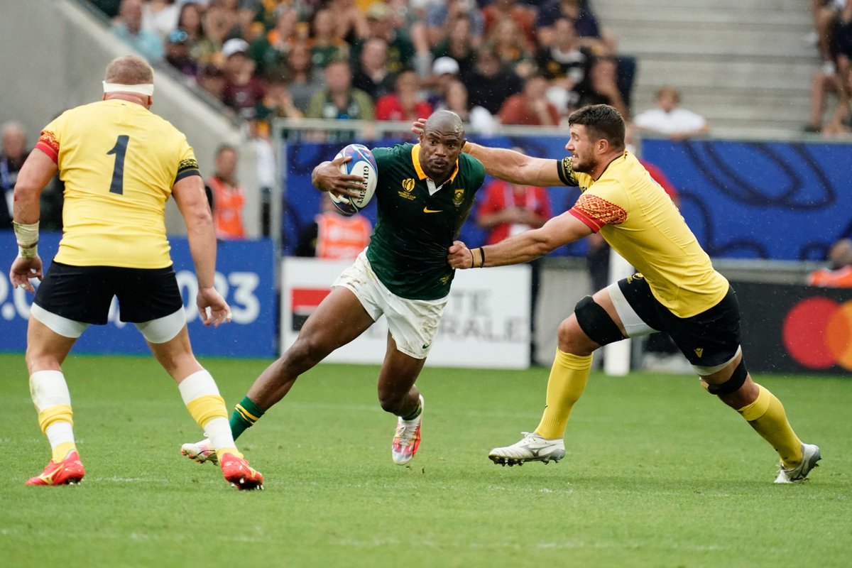 BackpageMedia's tweet photo. The Springboks demolish Romania in Bordeaux  💥 https://t.co/WmhawvrgiY