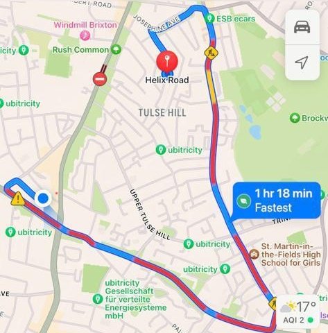 Well Lambeth and Wanswortg #Labour #ActiveTravel councils have worked wonders today blocking off side roads and putting useless cycle lanes in bus lanes so buses cannot move.

Burst water main
No Northern line
PLUS #LTNs, 'wands' and selfish NIMBYs ....

Results in LACK OF ROAD