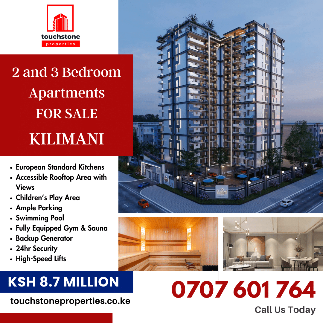 touchstoneltd's tweet photo. A #2bedroom #apartment in #Kilimani #Nairobi selling for 8.7m. Don't be left behind. Call to book today! #MondayMotivation #Kenya7s #Pulse #RealEstate #properties https://t.co/8XXKZGdWs0