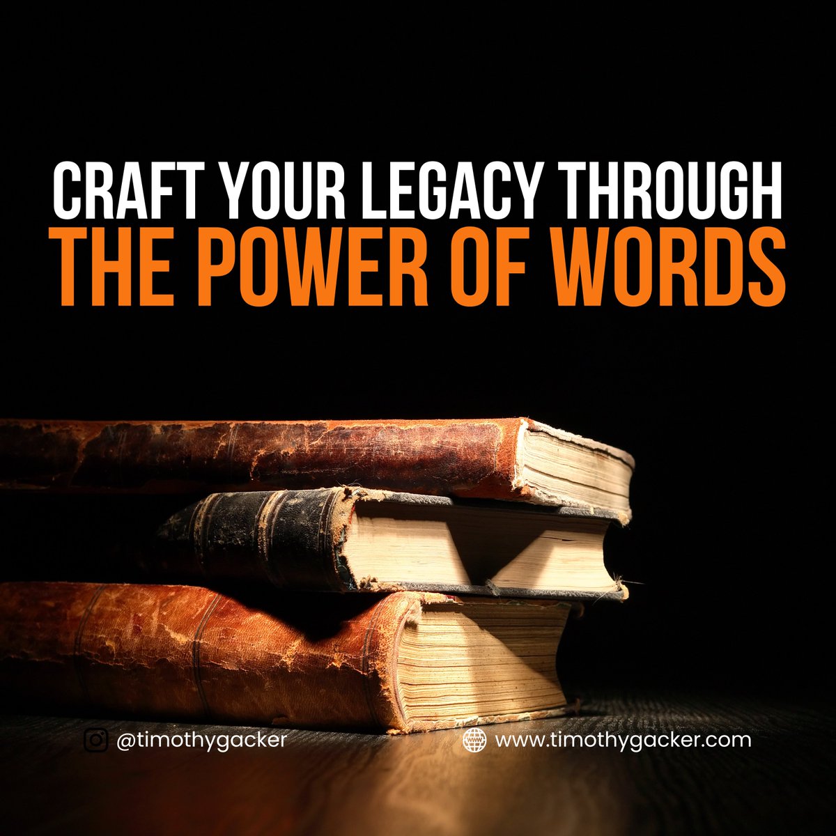 Every word you write is a piece of your soul, immortalized on the page. Stories and knowledge passed down through generations, shaping minds and hearts. 

Your words have the power to inspire, educate, and change the world!   

#writinglegacy #wordsofwisdom #timelessstories