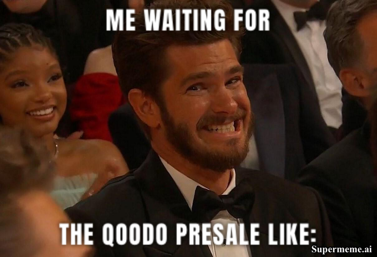 QoodoMemes's tweet photo. Can’t wait 🥳 $QDO 🤩

#ODO #Presale #TokenPreSale
#CryptoRevolution #crypto
#QoodoOfficial #gempad
#QoodoMemes https://t.co/lPQLHYZdWl