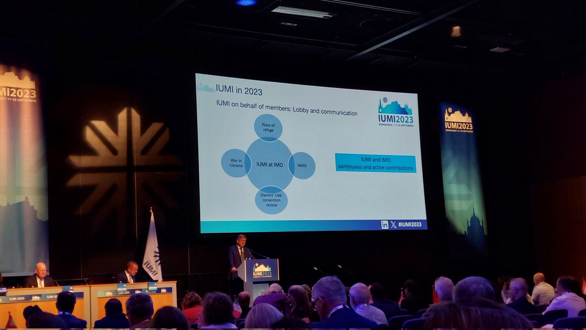 #happeningnow: <a href="/IUMI_marine/">IUMI</a> annual conference 2023 in Edinburgh opening session!
#marine_insurance #shipping #hullandmachinery #oceanhull #oceanhullcommittee #IUMI2023
