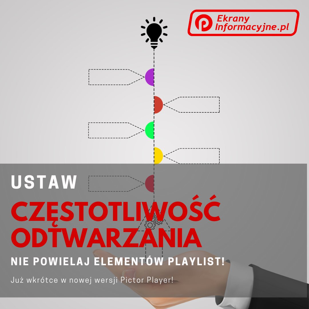 EkranyInfo's tweet photo. Nie powielaj elementów playlisty. Nie wyliczaj, co jaki czas będzie odtwarzana reklama. Po prostu wpisz jak często treść ma być pokazywana na ekranie. To  takie proste 🙂👍

#digitalsignage #reklamanamonitorach #reklamazewnętrzna #tabliceinformacyjne #tablicereklamowe #reklama https://t.co/ypeTNBe23Y