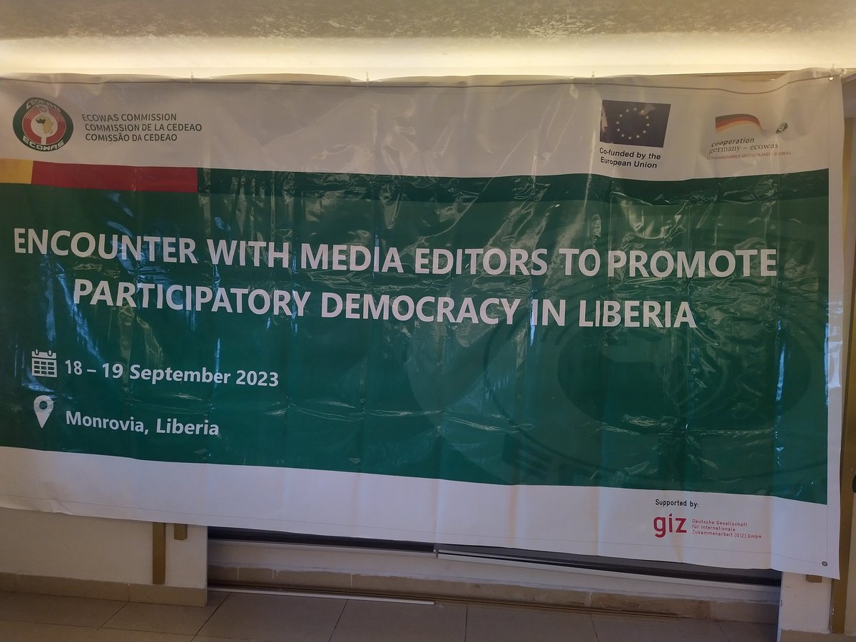 ECOWAS Encounter with the Media to promote participatory democracy in Liberia. Countering misinformation, disinformation and Mali formation around the electoral process 

<a href="/Ammah928/">Ammah</a> 
<a href="/WADEMOSnetwork/">WADEMOS Network</a> 
<a href="/SerigneMKa/">Serigne Ka</a> 
<a href="/ecowas_cedeao/">Ecowas - Cedeao</a> 
<a href="/AmbMusah_AbdelF/">Ambassador Abdel-Fatau Musah, PhD.</a> 
<a href="/ECOWAS_CPAPS_AM/">Amb. Abdel-Fatau Musah, ECOWAS CPAPS</a> 
<a href="/saitmatty/">Sait Matty Jaw</a>