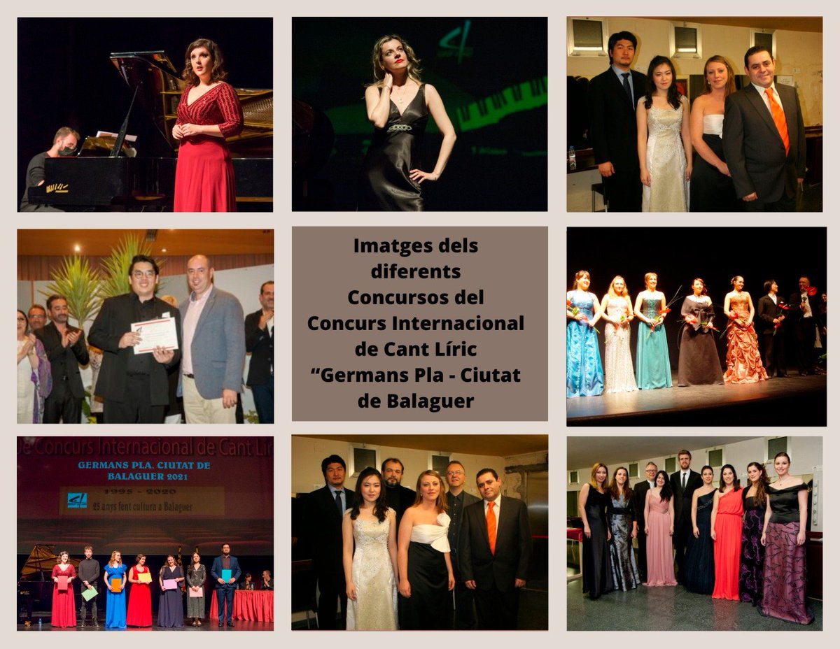 L'Associació Cultural Grup d'Art4 de Balaguer, convoca l'11è Concurs Internacional de Cant Líric Germans Pla-Ciutat de Balaguer que es durà a terme els dies 21 i 22 d'octubre de 2023

Bases i Inscripció a
grupdart4.com