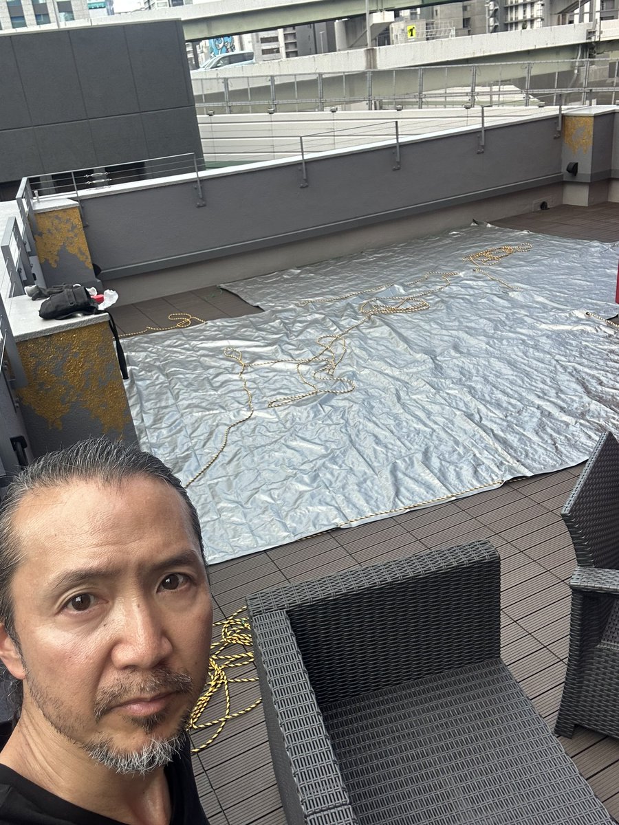 keitaro_tsuda's tweet photo. 椿堂サロンのテラス家具用のシートを作成。まだまだ、外は暑かった💦
Today I created a sheet for Tsubakido Salon's terrace furniture. It was still hot outside 💦
#椿堂サロン
#テラス
#カフェ
#椿堂ビルヂング
#TsubakidoSalon 
#terrace 
#Cafe 
#terracecafe
#TsubakidoBuilding 
#outdoor https://t.co/yj5SFFYeCL