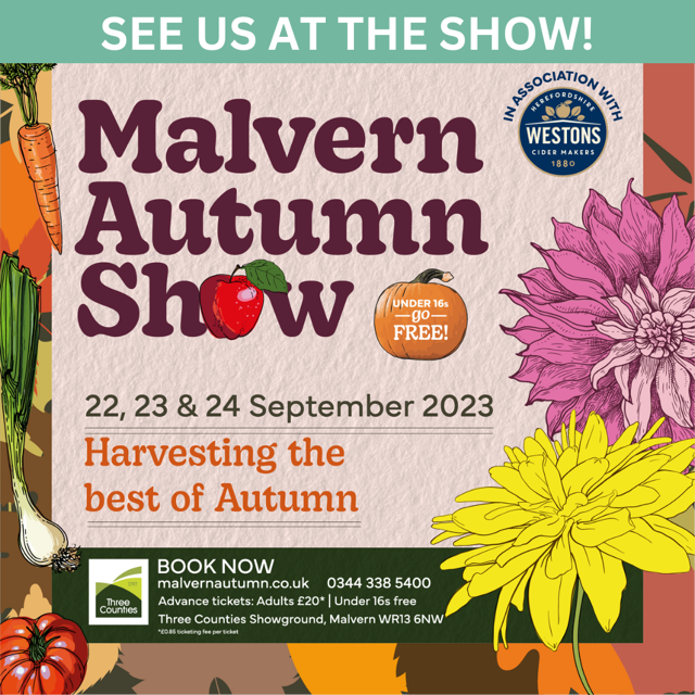 Happening this week! Find Rob and the team here @RHSMalvern