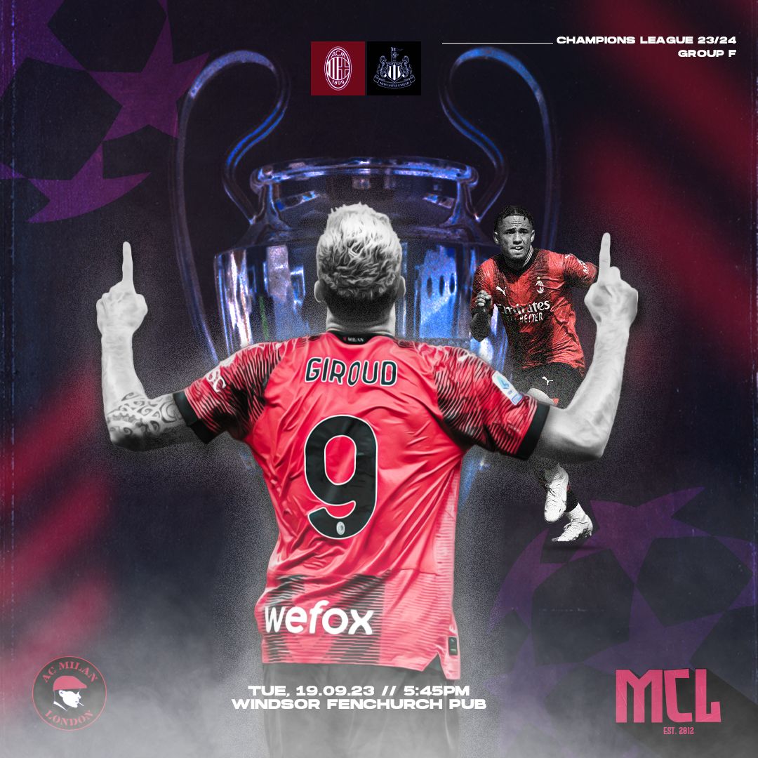 1 of 6 - CHAMPIONS LEAGUE GROUP STAGE

JOIN US AND SUPPORT THE BOYS 

@windsorfenchurch 

#MilanClubLondon #Buzzurri #BuzzurriLondon #BuzzurriLondra #BuzzurriFamily #acmilan #milan #acmilanclub #milanclub #milanista #milanisti #acmilanista #acmilanisti
#acmilanclub #rossoneri