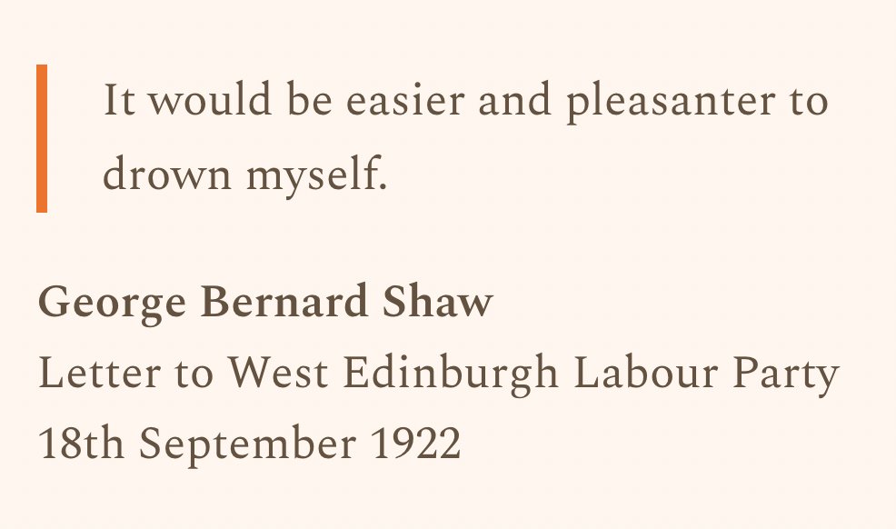 LettersOfNote's tweet photo. On this day in 1922, George Bernard Shaw declined an unappealing invitation. https://t.co/WtXFLGllPY