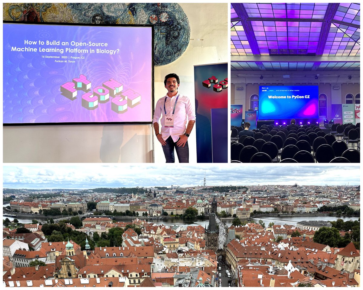 🚀Exciting times at #PyConCZ🇨🇿

🧬Had the honor of sharing my recipe for brewing an #opensource #MachineLearning platform in #biology and #bioinformatics

🥳 Met inspiring minds, savored local cuisine, and explored beautiful Prague!

🙌 Many thanks to the organizers & attendees