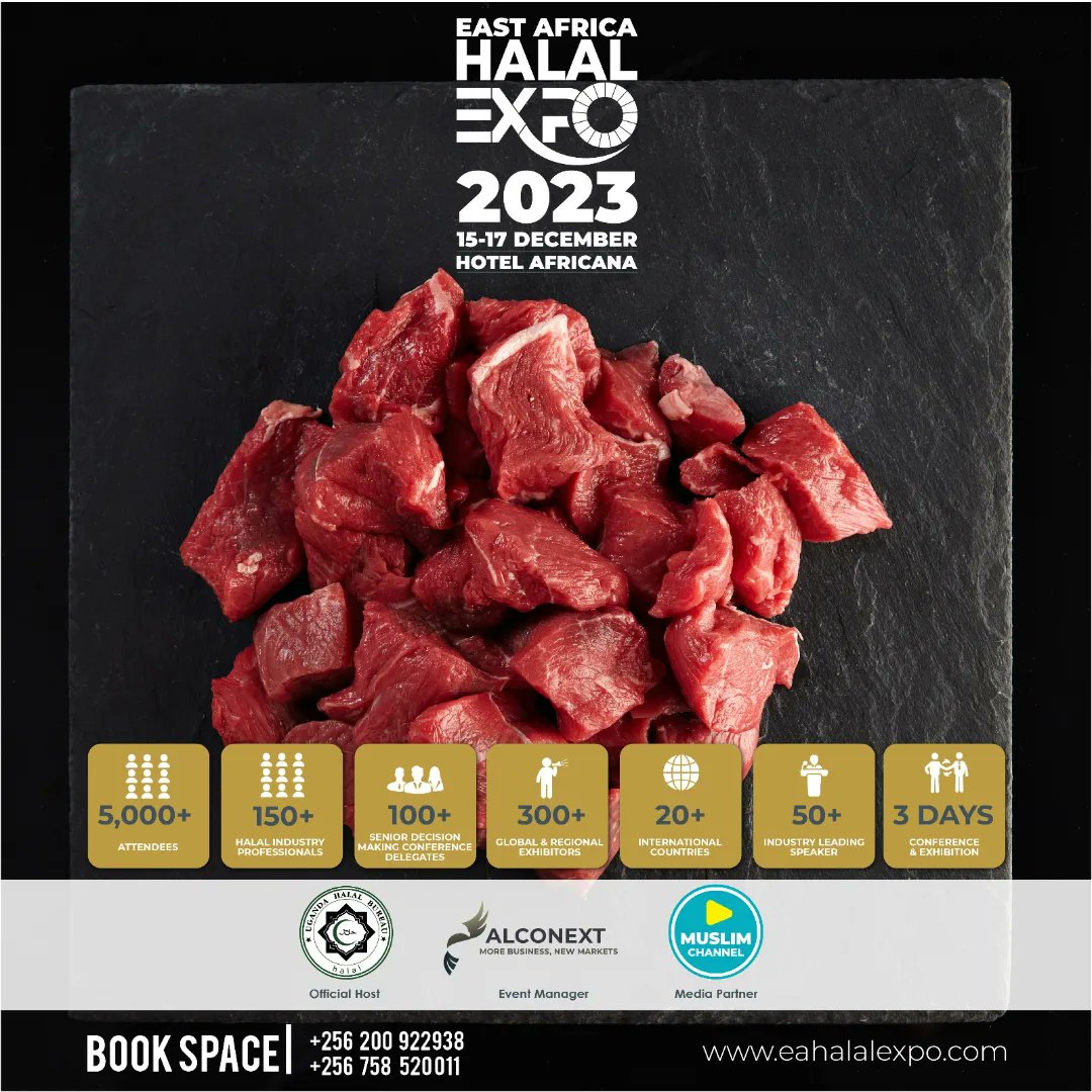 UGANDA HALAL BUREAU ugahalal.com INVITES YOU AT THE HALAL EXPO <a href="/TheHalalBureau/">Uganda Halal Bureau</a> <a href="/TheHalalFest/">Halal Food Festival</a> <a href="/mwebesafra/">MWEBESA FRANCIS</a> <a href="/RebeccaKadagaUG/">Rebecca Alitwala Kadaga</a> <a href="/AKyambadde/">Amelia Kyambadde</a> @bureauveritas <a href="/Middleeastrest2/">Middle east restaurant</a> <a href="/veriifyhalal/">VERIIFYHalal™️</a> <a href="/HarrietNtabazi/">Hon. Harriet Ntabazi</a> @HonAniteEvelyn <a href="/News247Ug/">News 24/7</a> <a href="/SerunaiGroup/">Serunai Commerce</a> <a href="/jumuiya/">East African Community</a> <a href="/HalalNation_/">Halal Nation ☪︎</a>