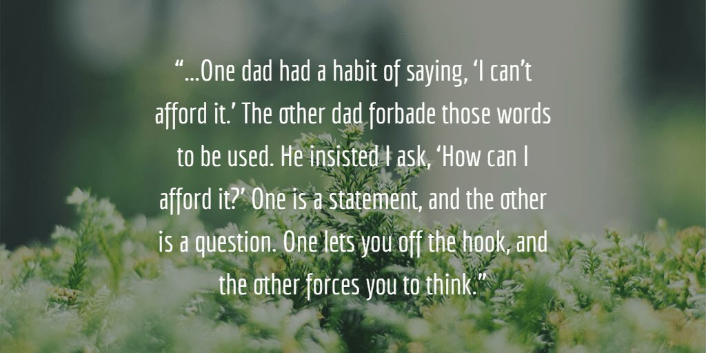 The unforgettable lesson from #richdadpoordad