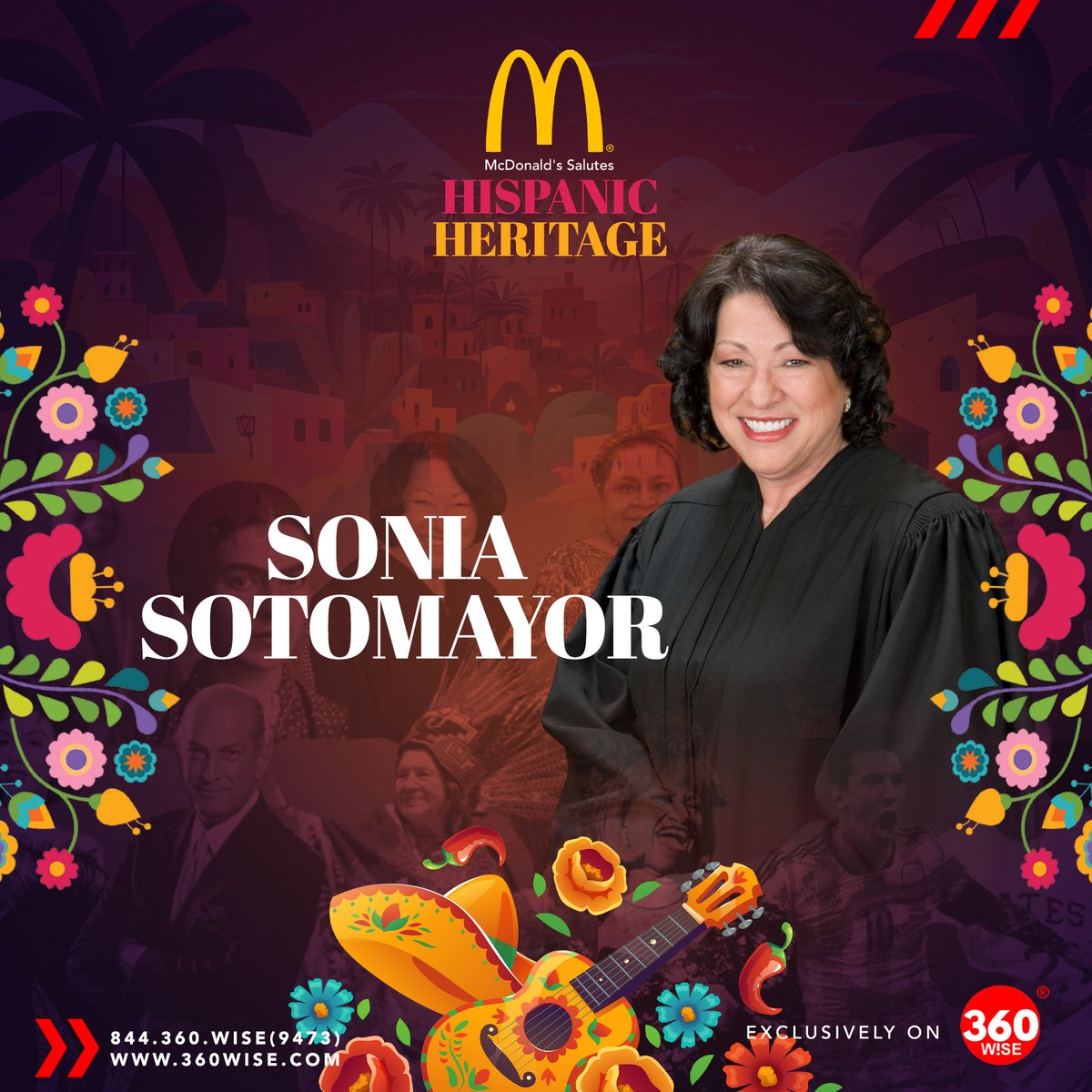 In celebrating Hispanic Heritage Month with McDonald's, let us remember Sonia Sotomayor’s contributions and the importance of diversity in our society. Her story is a testament to the American dream. 360wise.com/mcdonalds-hisp…
#HispanicHeritageMonth #McDonaldsHHM2023