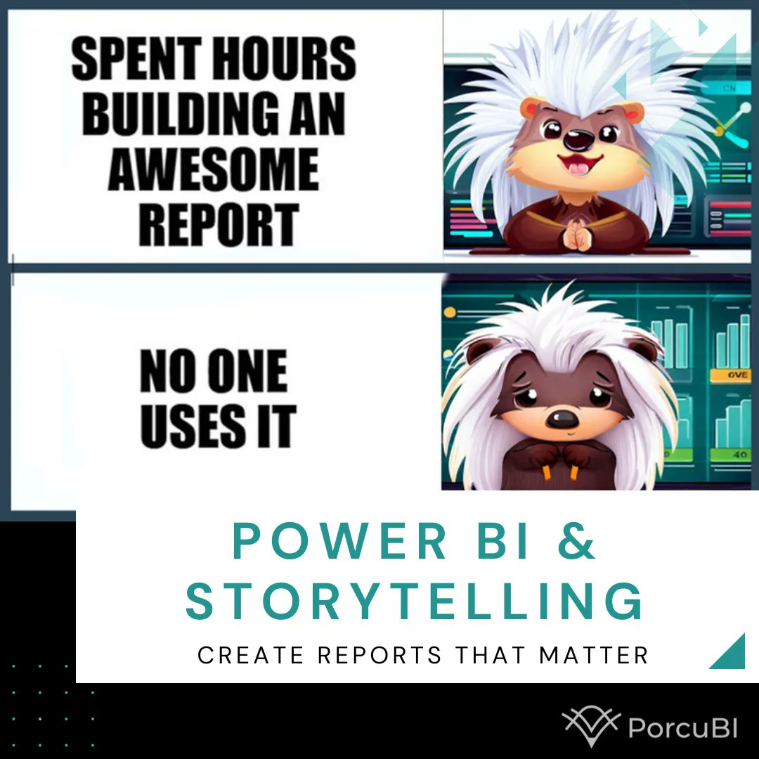 Almost every Power BI developer has faced it - Dashboard Delivery Disappointment. You've built an awesome report, and no one uses it. Try using storytelling techniques? Read more: buff.ly/44OkEYl #PowerBI #BusinessIntelligence #Storytelling #DashboardDesign #DataViz