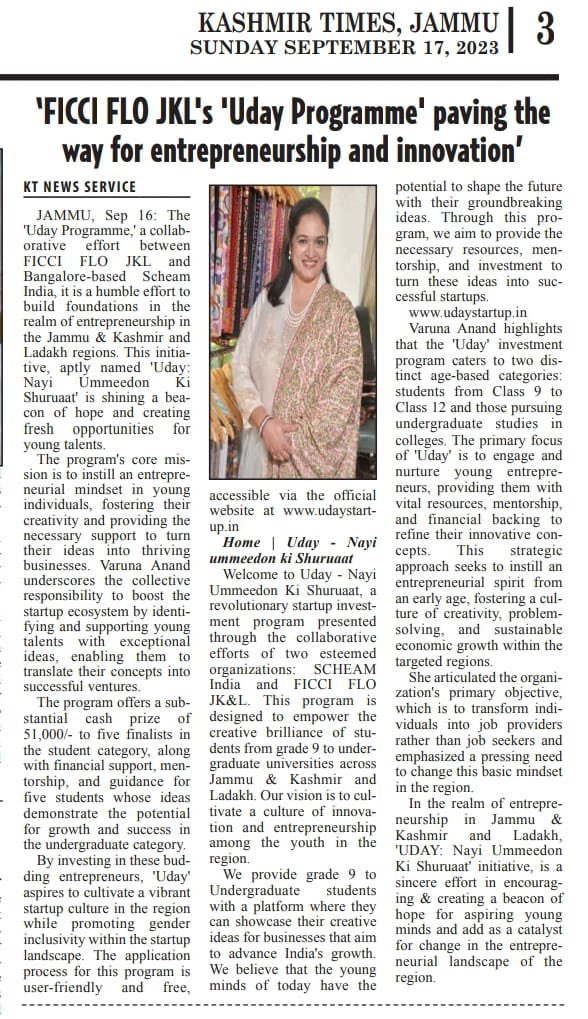 udayjkl2023's tweet photo. Join the success train! UDAY Investment Program is on track to create thriving opportunities for student-led startups in Jammu &amp; Kashmir and Ladakh. Get on board! #UDAYInvestmentprogram https://t.co/BbiyKismy0