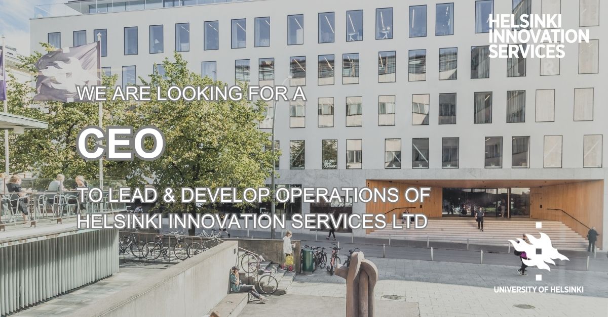 Are you our next CEO?✨We are a witty and ambitious team of business development, commercialisation, IPR and licensing experts who are eager to welcome a skilled professional in TTO management to lead and develop the operations in the future. Read more 👉 tinyurl.com/2p9es242