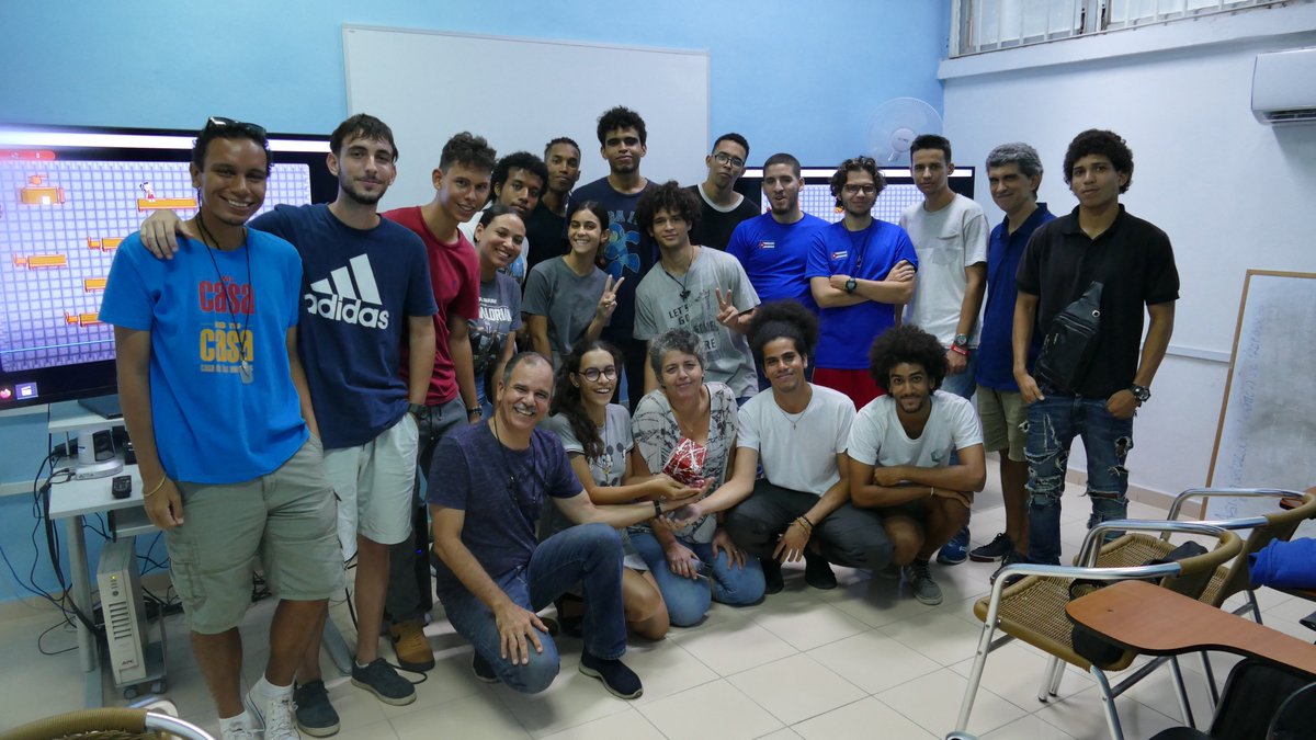jpina1970's tweet photo. Finaliza el Mini Global Game Jam de @AlmaCujae. Tras 48 horas intensas, 3 equipos llegaron al final! La premiación será en la clausura de la Jornada Científica Estudiantil el 25/sep. @UicHabana los acompañó y felicita a sus participantes y organizadores. #CubaViveyVence https://t.co/sT8dJSNeNG