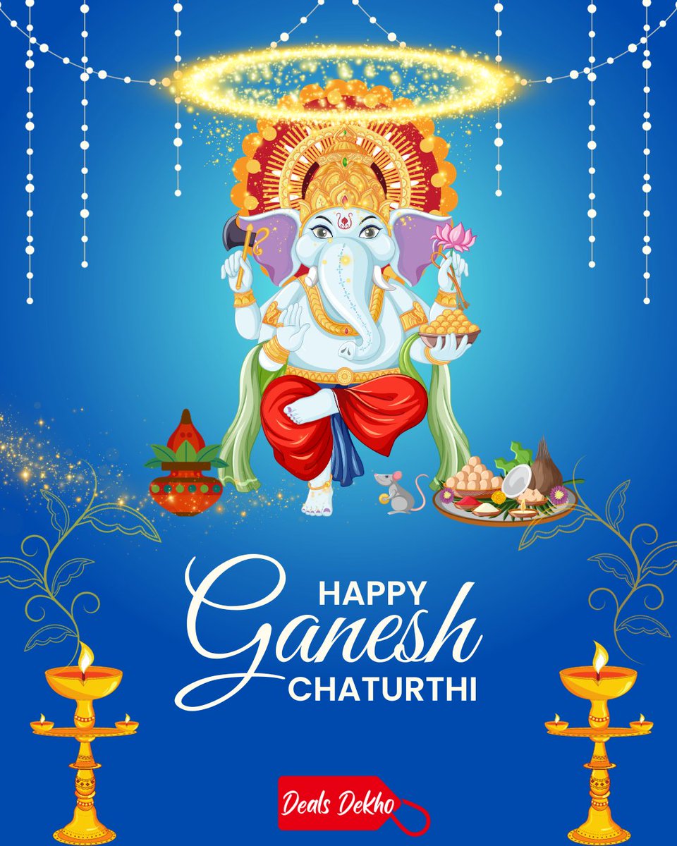 DealsDekho's tweet photo. Happy Ganesh Chaturthi...

"May Lord Ganesha bless you with happiness and success on this auspicious Ganesh Chaturthi."

#bappa #ganeshafestival #ganeshotsav2023 #ganpati2023 #ganpatibappa #ganpatibappamorya #ganeshchaturthi2023 https://t.co/yJ0pvwFT5Q