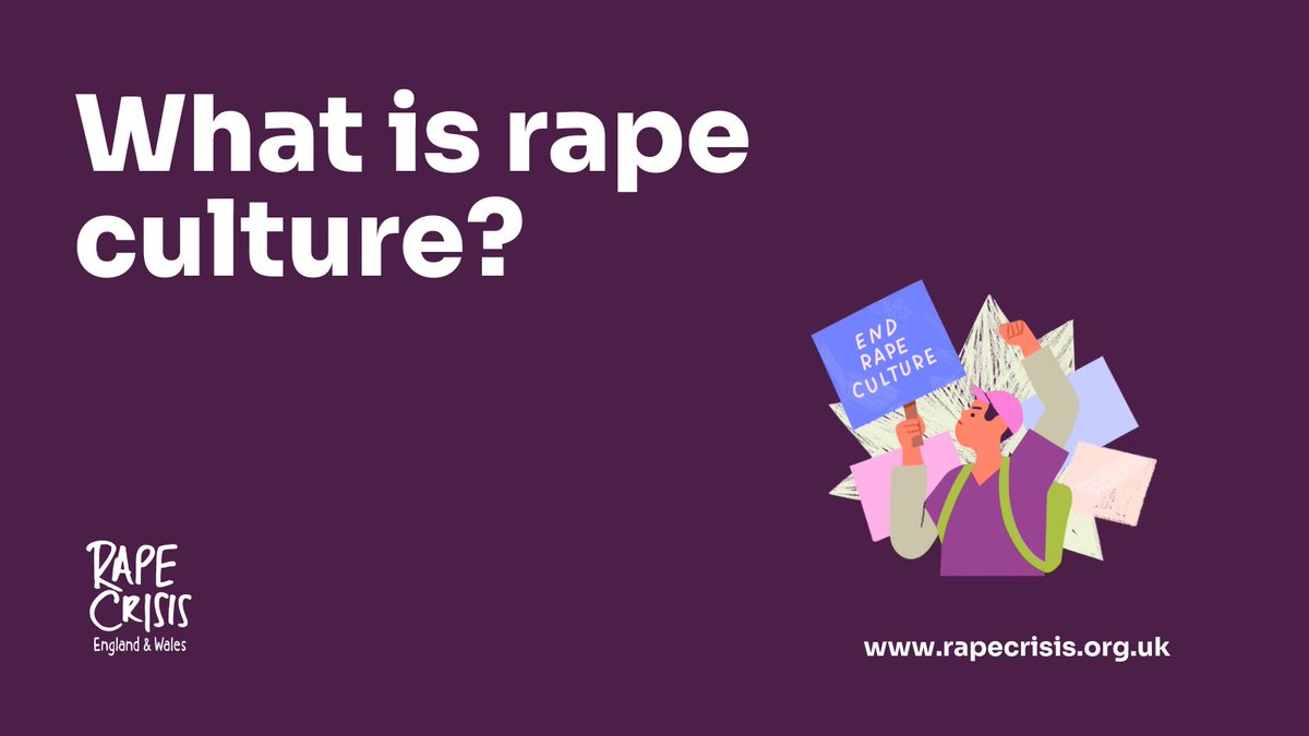 🧵Whenever there is a high-profile case of sexual violence and abuse in the media we see a lot of misinformation and rape myths circulating online. These myths are damaging for victims and survivors, and directly contribute to rape culture: bit.ly/3Rl2zy1 (1/7)