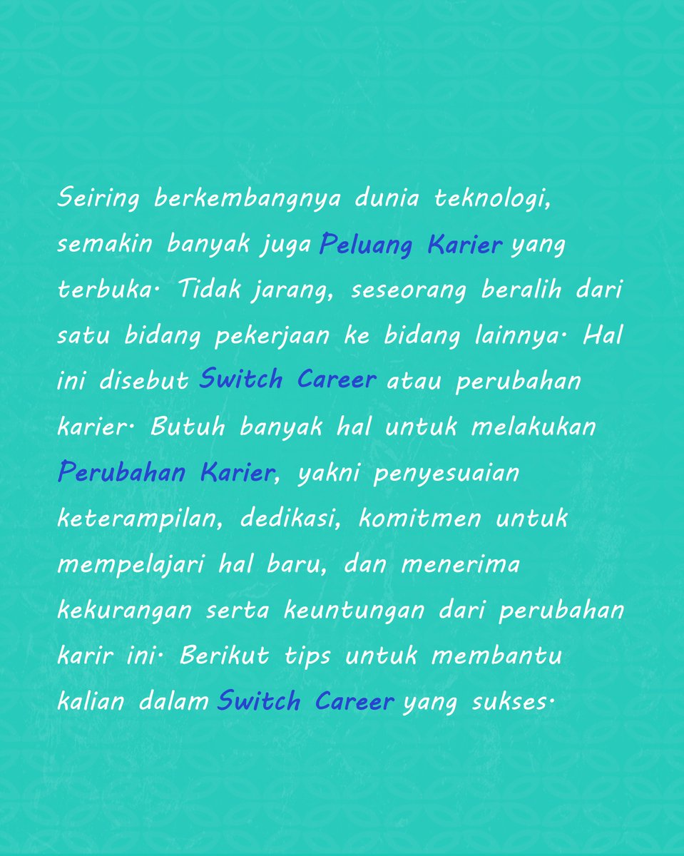 AccelistEdukasi's tweet image. Ada yang sedang switch career ke programming?⁣⁣
⁣⁣
Mending ikutan Workshop Aedu.⁣⁣
⁣⁣
Diajarin dari 0 sampai Pro!⁣⁣
⁣⁣
📌Daftar di link.accelist.com/DAFTAR ⁣⁣
⁣⁣
#switchcareer #career #karirtips #workshopaedu #kelaspemograman #pemrograman #sertifikat #belajarcoding